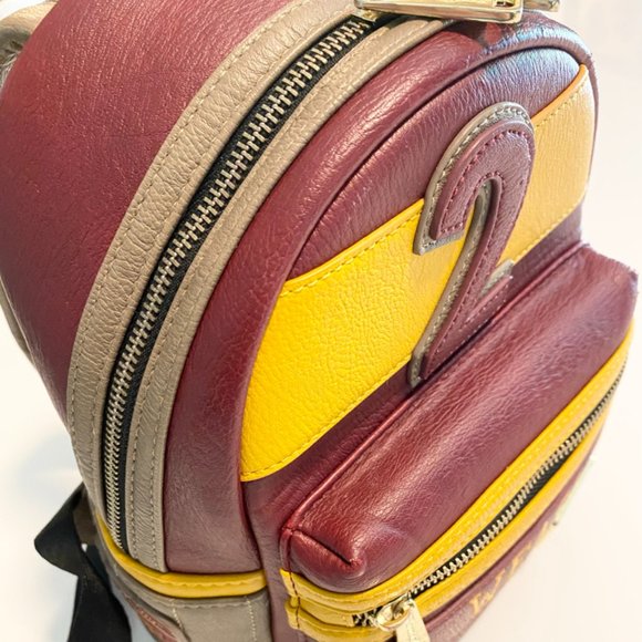 Loungefly | Harry Potter/Ron Weasley #2 Mini Backpack | Burgundy & Yellow - Picture 4 of 16